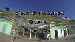 Plongeoir du Plat Gousset GRANVILLE 2014  FRANCE [upl. by Ellehs655]