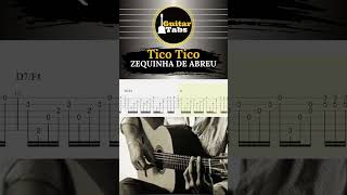 Tico Tico Dans le style de Paco De Lucia  Zequinha de Abreu  Guitar Tabs [upl. by Mackintosh375]