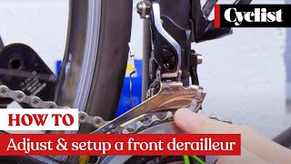 How to adjust and setup a front derailleur Pro tips and step by step guide [upl. by Otreblide346]