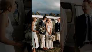 Classic Vintage Kombi Van for Tess amp Rileys Wedding Car Perfect Country Winery Wedding Aesthetic [upl. by Natam723]