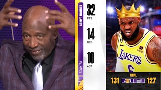 LeBron is the GOAT  James Worthy on King James Tripledouble as Lakers beat Kings move to 30 [upl. by Tlevesor851]