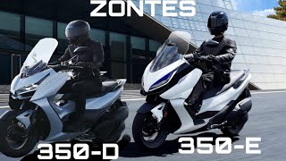 NEW ZONTES 350D scooter 20222023 350E Electric scooter [upl. by Ssirk791]