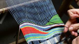 Tapestry style weaving on a rigid heddle loom part 2 [upl. by Pierce]