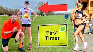 I took an elite runner to her first parkrun  Reading [upl. by Fleta792]