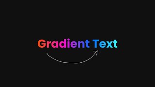 Create Gradient Text Effect using only HTML and CSS [upl. by Tap]