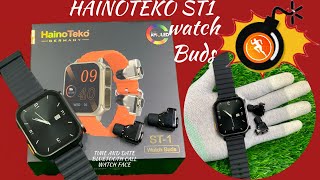 Hainoteko ST1 watch buds Smartwatch  haino Teko ST1 Smart watch  lookfit application setting [upl. by Brabazon]