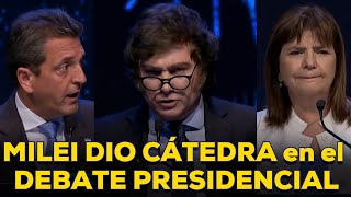 MILEI CONTRA TODOS EN EL DEBATE PRESIDENCIAL [upl. by Orsola90]