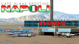 New Airlines 🇮🇹 Neos Airlines B787737 A330 321  Plane Spotting Napoli  The Uatc Mod Version [upl. by Wakefield]