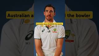 Australian about BUMRAH the bowler BorderGavaskar Trophy 202424 cricket viralvideo [upl. by Enyrehtac]