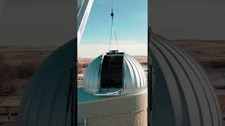 Big day crane lifting at Bruneau Dunes astronomicalobservatory observatory astronomy [upl. by Shyamal842]