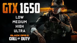 GTX 1650  Call of Duty Black Ops 6  1080p All Settings [upl. by Ellenrad638]