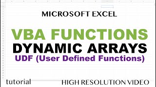 Excel VBA Dynamic Array Function SPLITNAMES UDF Function Spill Arrays UBound LBound Split [upl. by Losiram]