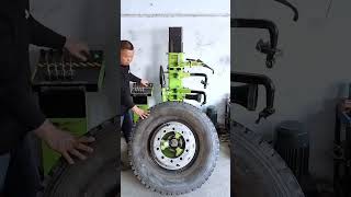 Heavy tire rim removing process Goodtools and machinery make work easy [upl. by Kleon]