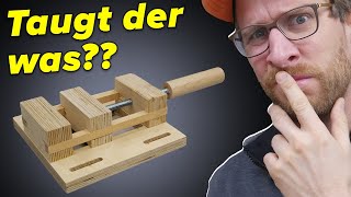 Macht das Sinn  Maschinenschraubstock aus Holz selber bauen [upl. by Ennaylil708]