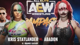 🌎AEW Fight Forever Match 14  Can Kris Statlander Defeat Abadon In Her Last Chance Match [upl. by Eda]