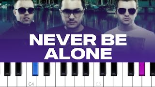 Deepside Deejays  Never Be Alone piano tutorial [upl. by Lucas184]