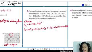 Matemática  Polígonos exercícios resolvidos  8º Ano [upl. by Alleul326]