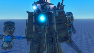 Upgraded Titan cameraman Showcase cameraman Tower defense roblox [upl. by Brooking293]