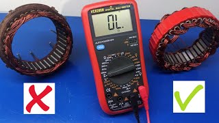 How to test alternator stator winding with multimeter [upl. by Aniala892]