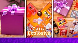 Como fazer CAIXA EXPLOSIVA  Dia dos namorados  Presente DIY shorts [upl. by Eisyak502]