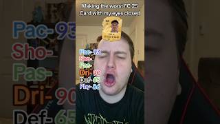 Making The Worst FC 25 Card With My Eyes Closed shorts [upl. by Fretwell]