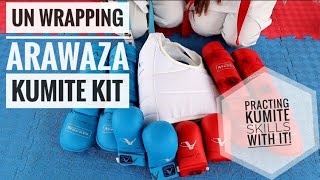 Arawaza kumite kit un wrappingpracticing kumite skills  ken i kan karate school [upl. by Aryt283]