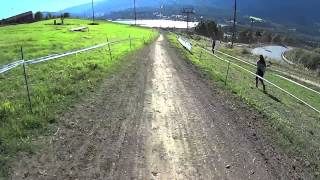 Nick Beer  Hafjell DH World Championships 2014 Practice Run [upl. by Adnorhs739]