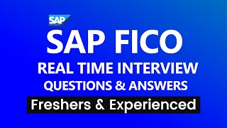 Real Time SAP FICO Interview Questions and Answers 2024  SAP FICO Interview Questions [upl. by Kcirtapnaes]