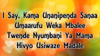 Diamond platnumz baila lyrics  usisahau subscribe bonyeza kengele [upl. by Arahsak]