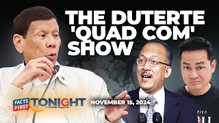 Ano ang napala ng Quad Comm sa pagharap ni Duterte [upl. by Idihc]