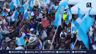 Protesta en el MP el presidente electo Bernardo Arévalo llega al plantón frente al Ministerio Pú… [upl. by Backler]