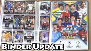 MATCH ATTAX EXTRA 202122 Binder Update  Our Collection Progress  100 Clubs amp Limited Editions [upl. by Irving]