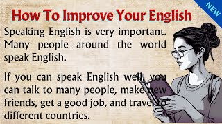 How To Improve Your English  Graded Reader  Learning English [upl. by Crooks]