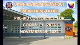 Procurement Livestream for DPWH Iloilo City DEO Civil Works on November 19 2024 [upl. by Oel]