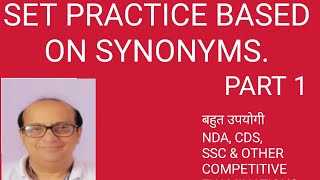 SET PRACTICE BASED ON SYNONYM PART 1 RPTENGLISHCLASSES trend english practiseset [upl. by Peednam]