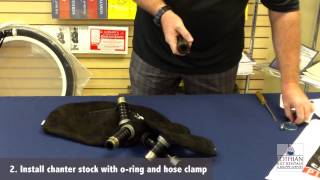 Lothian Bagpipes  How to Install  Canmore Hybrid Pipe Bag [upl. by Wiersma]