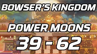 Super Mario Odyssey Bowser Kingdom Post Game Power Moons 39  62 Guide [upl. by Petra]