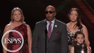 Families friend of late Stoneman Douglas High School coaches call for change  2018 ESPYS  ESPN [upl. by Atsillak]