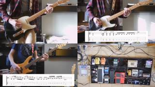 Jack White  Lazaretto guitar and bass cover with tabs solo and effects [upl. by Dessma]