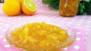 Recette confiture dorange Orange jam recipeطريقة سهلة و سربعة لتحضير مربى البرتقال [upl. by Bagger841]