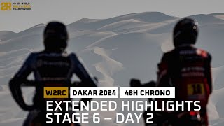 Extended highlights  Stage 6 pt2  Dakar  W2RC [upl. by Ramilahs]