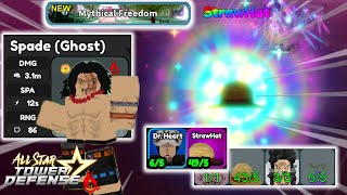 Buffed 6Star Ace Mythical Freedom Raid  4 Units Solo Gameplay  Roblox All Star Tower Defense [upl. by Hansel]