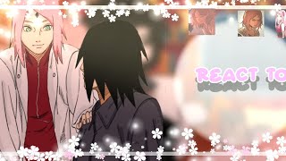 ••Sasuke and Sakura react to Sasuke Retsuden•• REACT Sasusaku  Naruto🍜 [upl. by Sremmus503]