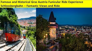 Graz Austria Schlossbergbahn Amazing Super Steep Historical Funicular Rail  Insane 60 [upl. by Theadora189]