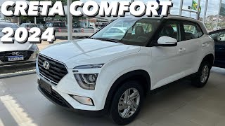 Hyundai Creta Comfort 10 TGDI 2024  Versão de entrada 10 Turbo do Creta vale 137 MIL Reias 4K [upl. by Negroj833]