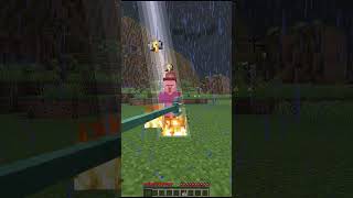 Trident 🔱 enchantment test minecraft shorts [upl. by Kwarteng847]