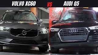 2024 Volvo XC60 vs 2024 Audi Q5  Euro NCAP Crash Test Comparison  Which is Safer [upl. by Trillbee772]