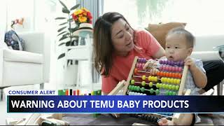 Baby safety group warns about products sold on Temu [upl. by Domella]