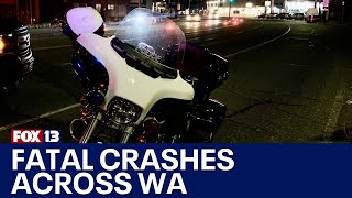 Law enforcement investigating multiple fatal crashes across western WA  FOX 13 Seattle [upl. by Arrim]