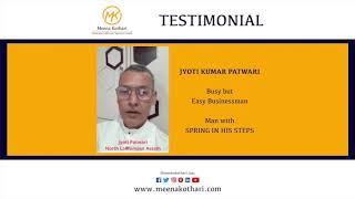 Testimonial by Jyoti Kumar Patwari [upl. by Rusel]